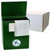 CarrySafe TSA-Approved Travel Urn Kit Guaranteed Fly-Safe Temporary Cremation Urn for Human Ashes Personalized, Airline Friendly, 200 Cu in, Green Plastic with Travel Box view 1