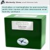 CarrySafe TSA-Approved Travel Urn Kit Guaranteed Fly-Safe Temporary Cremation Urn for Human Ashes Personalized, Airline Friendly, 200 Cu in, Green Plastic with Travel Box view 3