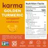 Golden Turmeric Wrapped Whole Cashews by Karma Nuts, Air Roasted with Natural Skins, 2X more Fiber, Whole 30, Peanut-Free Facility, Kosher, Everyday Nut Snack, 7oz Resealable Bag view 2