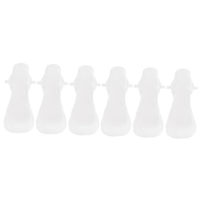 Healifty 6pcs Sanitary Napkins Reusable Menstrual Pads Washable Liners for Travel Postpartum Long Pads