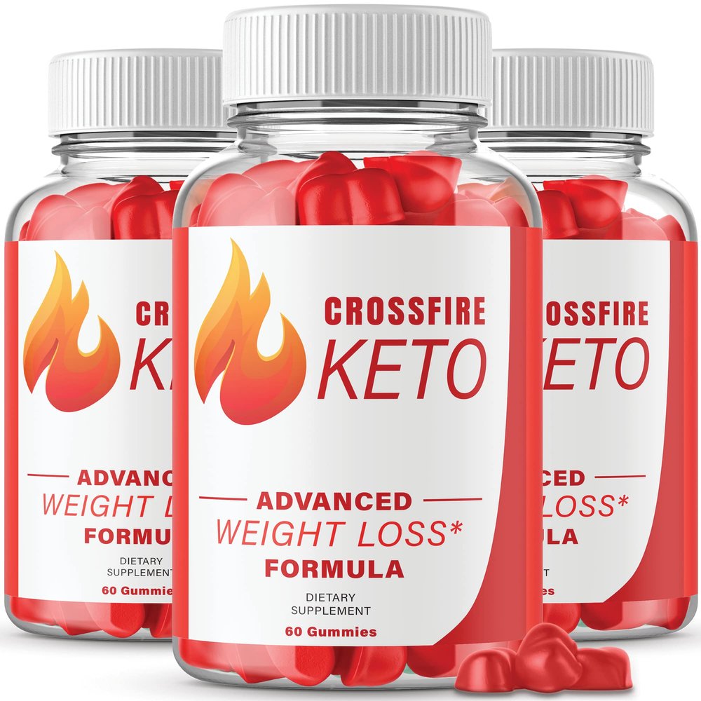 (3 Pack) Crossfire Keto Gummies - Official Formula, Vegan, Non GMO - Crossfire Keto ACV Gummies Advanced Formula, Vitamin B12, Beet Root Juice, Pomegranate Juice, 1000mg Max Strength (180 Gummies)