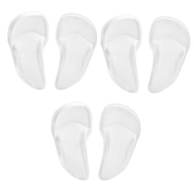 3pcs Pair Comfortable for Gel Women Reusable Insoles Forefoot Support Inserts Cushion of Unisex Use Shoes Cushions Adhesive Pad Care Plantar Men Pads Arch Foot