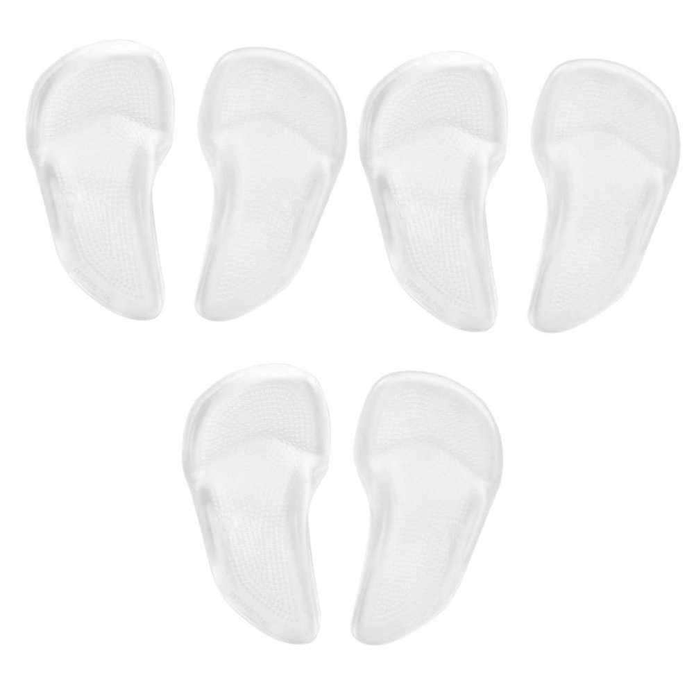 3pcs Pair Comfortable for Gel Women Reusable Insoles Forefoot Support Inserts Cushion of Unisex Use Shoes Cushions Adhesive Pad Care Plantar Men Pads Arch Foot
