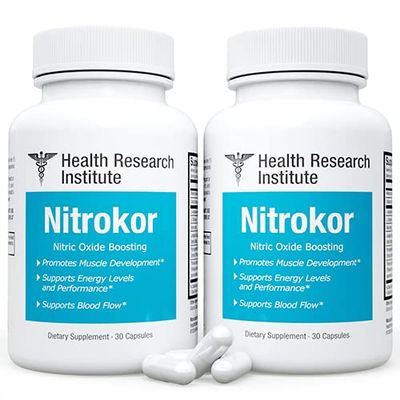 Nitrokor - Nitric Oxide Boosting - New Improved Formula - 2 Bottles 60 Capsules - Official Manufacturer - Official Nitrokor (2)
