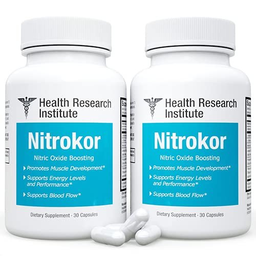 Nitrokor - Nitric Oxide Boosting - New Improved Formula - 2 Bottles 60 Capsules - Official Manufacturer - Official Nitrokor (2)
