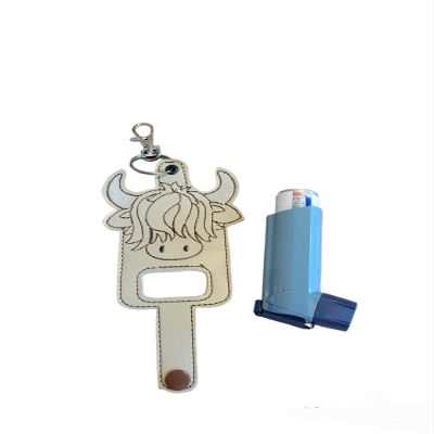 Bow Wow Pet Wear Highlands Cow Inhaler Holder Key chain Key Fob