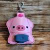 Bow Wow Pet Wear Pig Inhaler Holder Key chain Key Fob view 2
