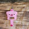 Bow Wow Pet Wear Pig Inhaler Holder Key chain Key Fob view 4