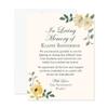 Hello Love Goods Yellow and White Floral Funeral Thank You Cards, Personalized 4.25x5.5 Flat Sympathy Acknowledgements, In Loving Memory Bereavement Note Cards with Envelopes view 1