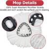 O-Cedar Spin Mop Replacement Head Set with Base and 30" to 58" Handle, Combo Set Includes 4 Pack Mop Refills view 4