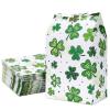 AnyDesign 36pcs St. Patrick's Day Paper Party Favor Bags with Shamrock Design and Stickers, Green, 12 x 8 x 22cm/4.7 x 3.1 x 8.7 inch view 1