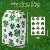 AnyDesign 36pcs St. Patrick's Day Paper Party Favor Bags with Shamrock Design and Stickers, Green, 12 x 8 x 22cm/4.7 x 3.1 x 8.7 inch view 2