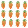 12PCS Easter Carrot Shape Gift Bags, Carrot Velvet Drawstring Bag Basket Candy Bags, Packaging Drawstring Bag Candy Gift Wrap Bags for Easter Cookie Party Favors Supplies view 1