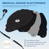 24 Pcs Electrodes Pads for Tens Unit, Reusable Long-Lasting Self-Adhesive Non-Irritating Tens Replacement Patches with Standard 3.5mm Snap-on Connector, Compatible with Belifu, Brilnurse TENS, Black view 2