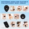 24 Pcs Electrodes Pads for Tens Unit, Reusable Long-Lasting Self-Adhesive Non-Irritating Tens Replacement Patches with Standard 3.5mm Snap-on Connector, Compatible with Belifu, Brilnurse TENS, Black view 4