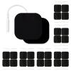 24 Pack 2" x 2" TENS Unit Replacement Pads Reuse More Than 45 Times, Upgraded Self-Adhesive Pads Compatible with AUVON, TENS 7000, Black view 1