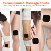 24 Pack 2" x 2" TENS Unit Replacement Pads Reuse More Than 45 Times, Upgraded Self-Adhesive Pads Compatible with AUVON, TENS 7000, Black view 4