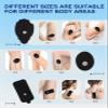 20 Pcs Combo Electrodes Pads for Tens Unit, Reusable Self-Adhesive Latex-Free Non-Irritating Replacement Patches with Standard 3.5mm Snap-on Connector, Compatible with Belifu, Brilnurse TENS, Black view 4