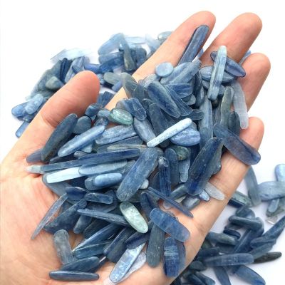 100g Natural Kyanite Quartz Polished Thin Slice Shape Crystals Tumbled Gravel Cyanite Gemstone Crystals