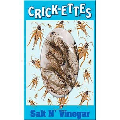 BicBugs Crickets Crick-ETTES Salt and Vinegar Flavor! Edible Insects bred for Human Consumption