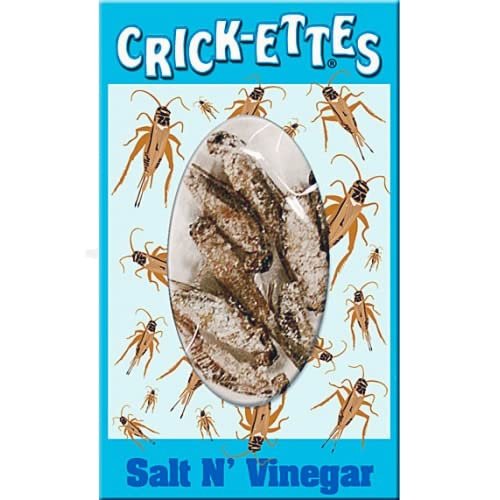 BicBugs Crickets Crick-ETTES Salt and Vinegar Flavor! Edible Insects bred for Human Consumption