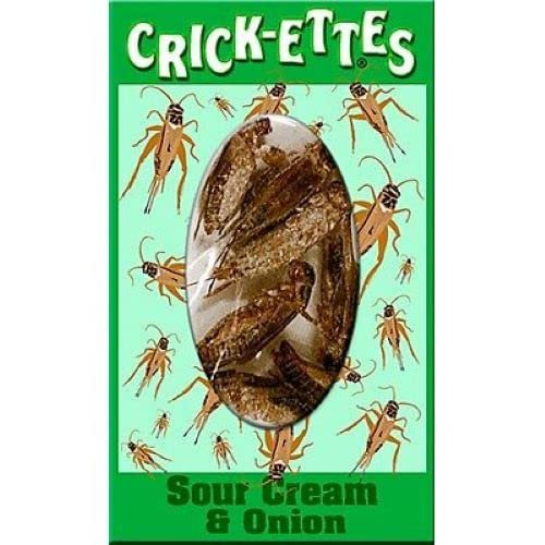 BicBugs CRICKETS CRICK-ETTES sour cream and onion flavor! edible insects bred for human consumption