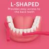 Sanitral Angle Interdental Brushes (0.4mm -Size 0), Angled Dental Brush for Teeth Cleaning-Excellent Access Between Teeth-Pink view 3