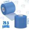 24 Pieces Foam Underwrap Tape Sports Prewrap Athletic Tape Foam Pre Wrap for Ankles Wrists Hands and Knees(Blue) view 2