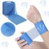 24 Pieces Foam Underwrap Tape Sports Prewrap Athletic Tape Foam Pre Wrap for Ankles Wrists Hands and Knees(Blue) view 4