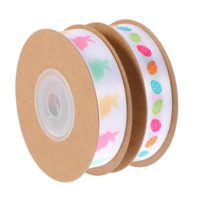 FOMIYES 2rolls Easter Party Ribbon Yards Each Vibrant Bunny Designs for Spring Celebrations for Wrapping Crafts and Home Decor