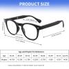 25DU Reading Glasses for Women Men Blue Light Blocking Readers Classic Round Frame with Spring Hinge Anti Eyestrain/Glare Computer Eyeglasses +1.0 view 3