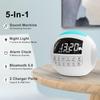 42 Sound White Noise Machine for Kids Adult Baby Sleeping + Bluetooth + Nightlight, Lullaby/Nature Soothing Sounds, 2 Alarm Clock for Bedroom Home, Adjustable Volume, 15-480 Timer, USB & AC Powered view 2