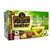 Alattar Natural Drink Herbal Green Tea Ginger & Cinnamon Tea Bags Herbals Herb Herbs Non Gmo No Caffeine No Additives No Artificial Coloring Kosher Halal (20 Bag)        view 1