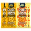 Unique Snacks Puffzels Variety Pack, Aged Cheddar and Honey Mustard, 2 Bags of Each, Gluten-Free Snacks, 4.8 Ounce Snack Bags, Pack of 4 view 1