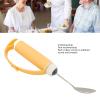Easy Grip Eating Aids Spoon, Disabled Patient Spoon Easy Grip Safe Stainless Steel Eating Aids Spoon Tableware Adaptive Utensils for Adults Elderly Tremor view 3