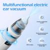 Ear Wax Vacuum,Ear Vacuum Suction,5 Levels,LED, Sucker Soft, Reusable Ear Wax Removal Kit,USB Charging, for Kids & Adult,Swimmers view 2