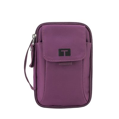 Tandem Diabetes Supply Case with insulated pocket. Organize your t:slim X2 insulin pump supplies. Fits: infusion site, dexcom inserter, glucose meter, lancet, test strips, insulin and more. (Purple)