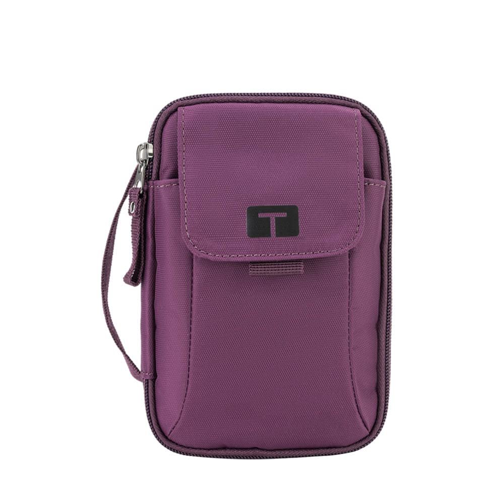 Tandem Diabetes Supply Case with insulated pocket. Organize your t:slim X2 insulin pump supplies. Fits: infusion site, dexcom inserter, glucose meter, lancet, test strips, insulin and more. (Purple)