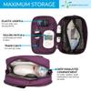 Tandem Diabetes Supply Case with insulated pocket. Organize your t:slim X2 insulin pump supplies. Fits: infusion site, dexcom inserter, glucose meter, lancet, test strips, insulin and more. (Purple) view 4