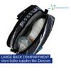 Tandem Diabetes Supply Case with insulated pocket. Organize your t:slim X2 insulin pump supplies. Fits: infusion site, dexcom inserter, glucose meter, lancet, test strips, insulin and more. (Maddox) view 4
