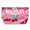 Dole Wiggles No Sugar Added Cherry Fruit Juice Gels Snacks, 4.3oz 4 Total Cups, Gluten & Dairy Free, Bulk Lunch Snacks for Kids & Adults view 1