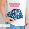 Tandem Diabetes Supply Case with insulated pocket. Organize your t:slim X2 insulin pump supplies. Fits: infusion site, dexcom inserter, glucose meter, lancet, test strips, insulin and more. (Hannah) view 4