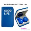 Contact Lens Case Kit, Cute Color Book Fox Contact Lens case with remover tool, Portable contact lens travel storage kit with mirror, container, tweezer, holder (Blue) view 4