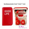 The Mujen Contact Lens Case Kit, Cute Color Book Fox Contact Lens case with remover tool, Portable contact lens travel storage kit with mirror, container, tweezer, holder (Red) view 4