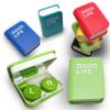 The Mujen Contact Lens Case Kit, Cute Color Book Fox Contact Lens case with remover tool, Portable contact lens travel storage kit with mirror, container, tweezer, holder (Green) view 1