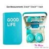 Contact Lens Case Kit, Cute Color Book Fox Contact Lens case with remover tool, Portable contact lens travel storage kit with mirror, container, tweezer, holder (Sky Blue) view 4