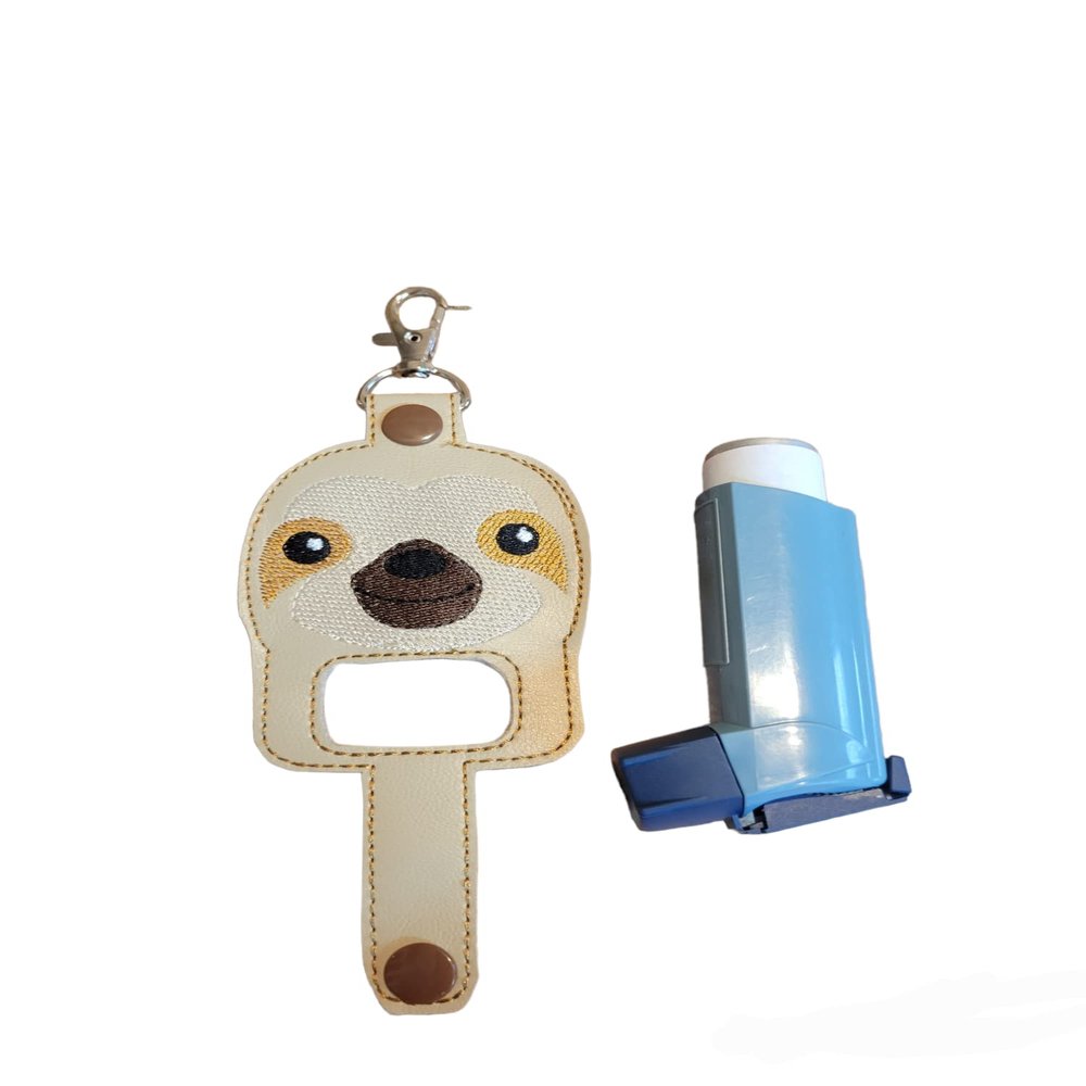 Bow Wow Pet Wear Sloth Inhaler Holder Key chain Key Fob