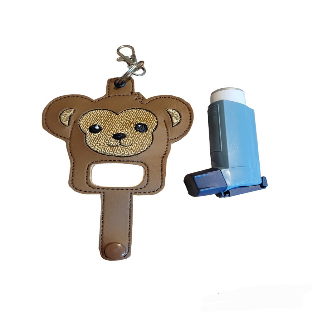 Bow Wow Pet Wear Monkey Inhaler Holder Key chain Key Fob