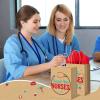 30 Pcs Thank You Nurses Bags Best Nurses Ever Bags Kraft Paper 30 Pcs Tissue Papers Goody Bags Treat Bags Present Bags for Healthcare Nurse Appreciation Week Thanks Supplies, 8.6 x 6.3 x 3.15 Inches view 4