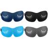 4 Pcs Sleep Mask 3D Contoured Eye Mask Light Blocking Adjustable Strap Blackout Blindfold Sleeping Eye Cover Eyelash Mask Soft for Women Men Travel Nap Night Shift view 1